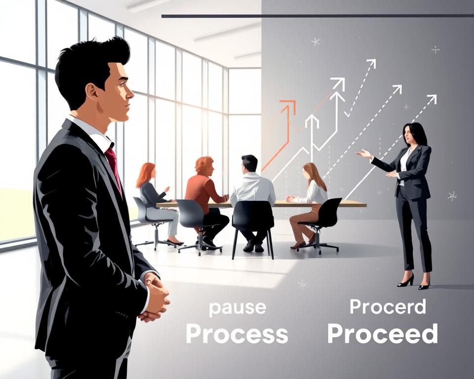 pause-process-proceed model